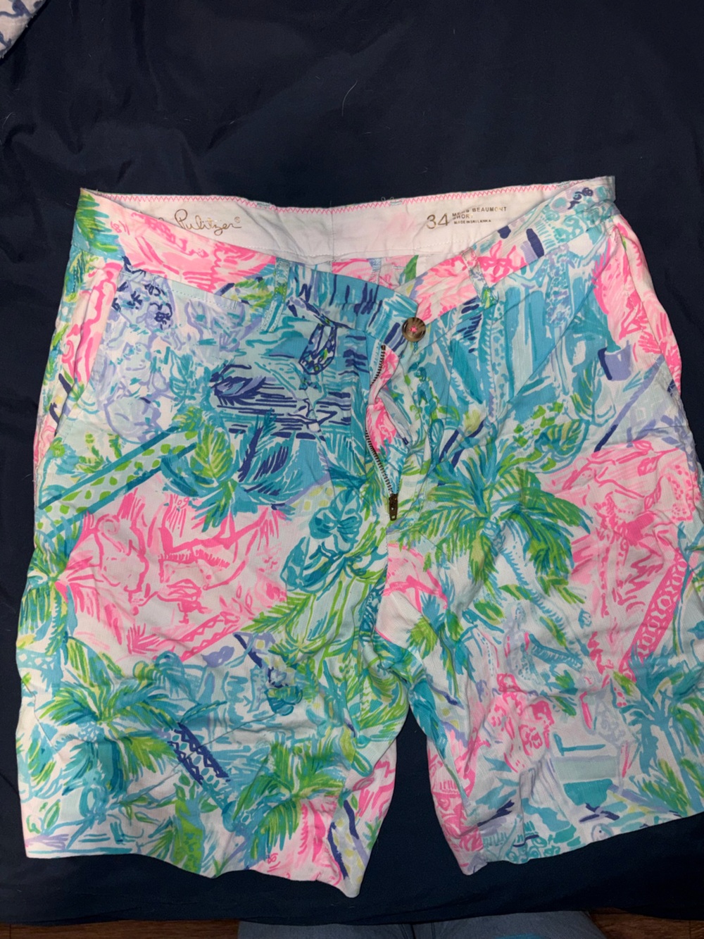 Lilly Pulitzer Tropical Print Men’s Shorts in Pink, Blue, Green